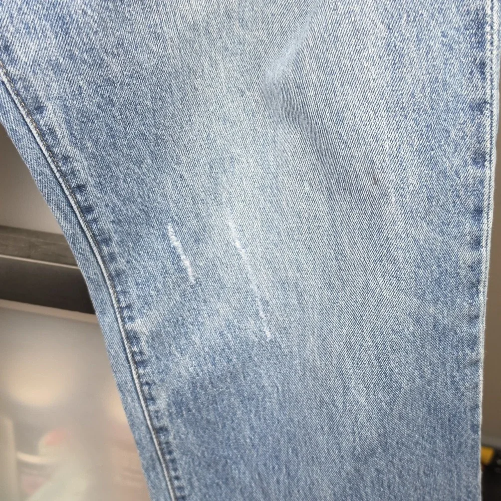Aéropostale Relaxed Straight Denim‎ Jeans Blue Medium Wash Distressed Men's